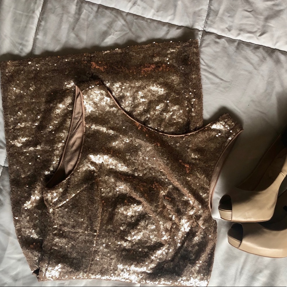 Lulu’s sequin low back mini dress
